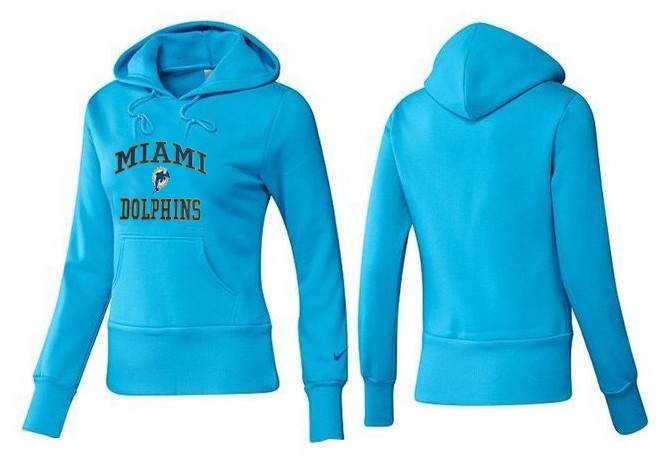 Nike Miami Dolphins Light Blue Color Women Hoodie