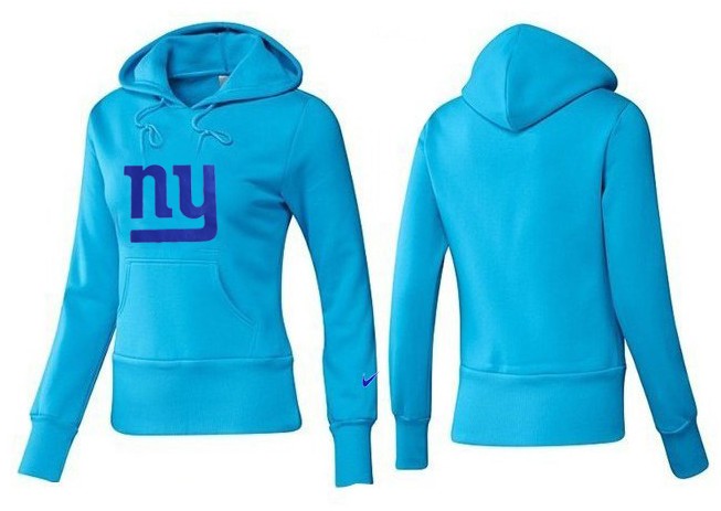 Nike New York Giants Light Blue Color Women Hoodie