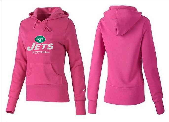 Nike New York Jets Pink Color Women Hoodie