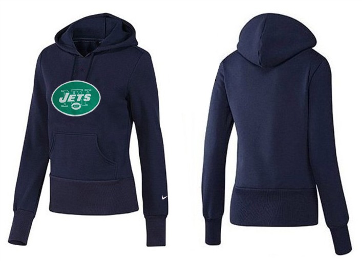 Nike New York Jets D.Blue Women Hoodie