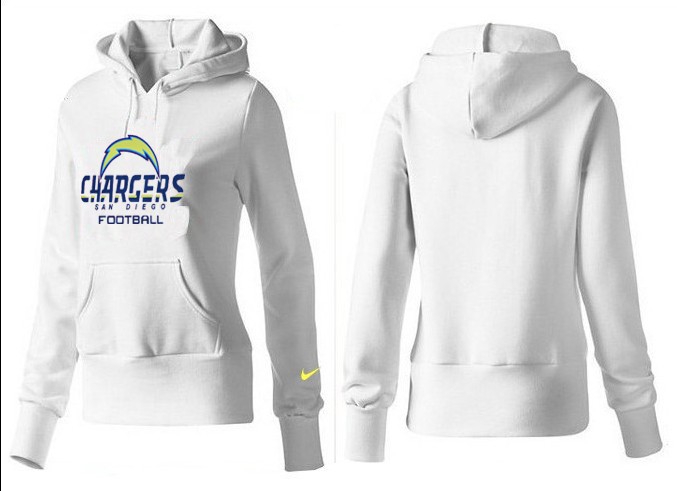 Nike San Diego Chargers Women White Color Hoodie