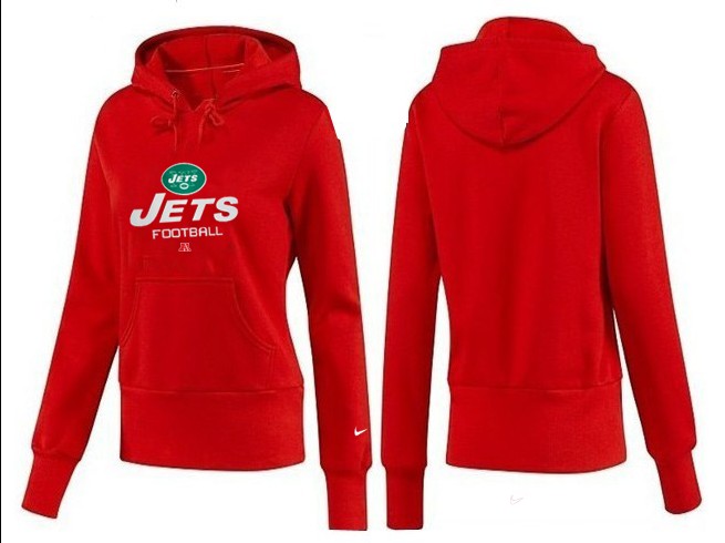 Nike New York Jets Red Hoodie Women