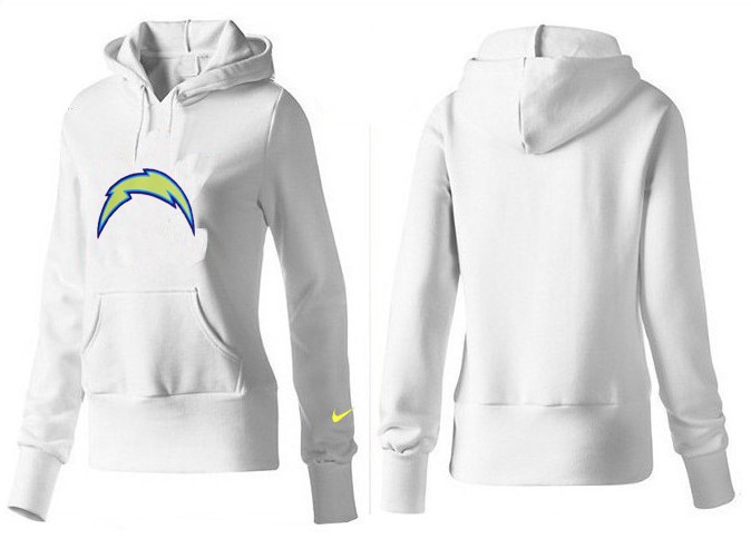 Nike San Diego Chargers White Women Hoodie