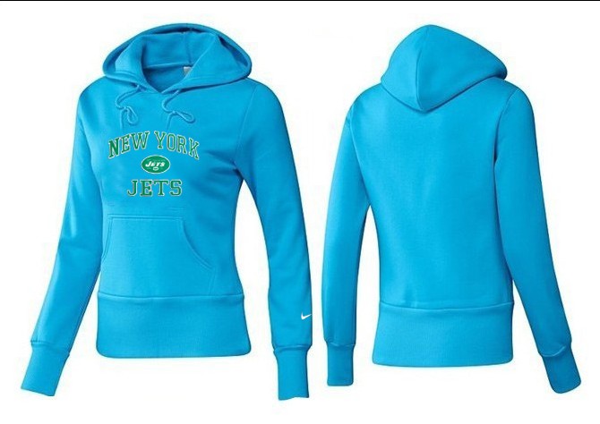 Nike New York Jets Women L.Blue Color Hoodie