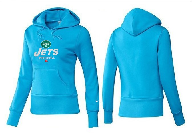 Nike New York Jets Women L.Blue Hoodie