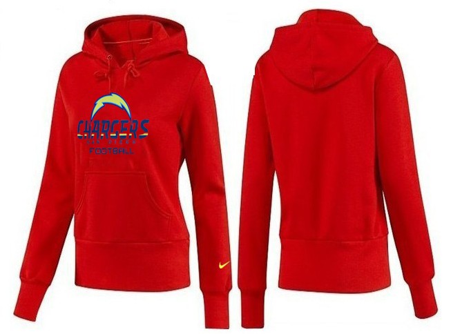 Nike San Diego Chargers Red Color Women Hoodie