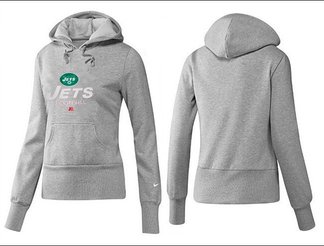 Nike New York Jets Women Grey Hoodie