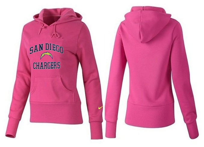 Nike San Diego Chargers Pink Color Women Hoodie