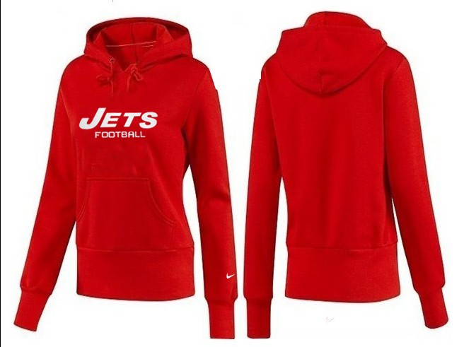 Nike New York Jets Women Red Hoodie