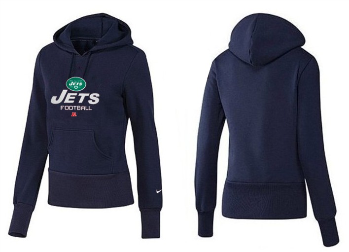Nike New York Jets Women D.Blue Color Hoodie