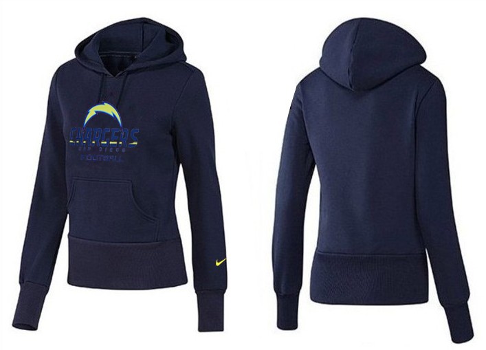 Nike San Diego Chargers D.Blue Color Women Hoodie