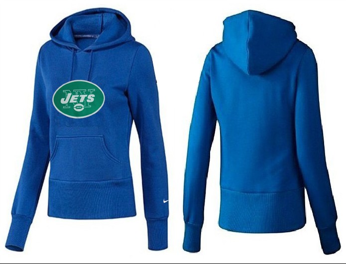 Nike New York Jets Blue Women Hoodie