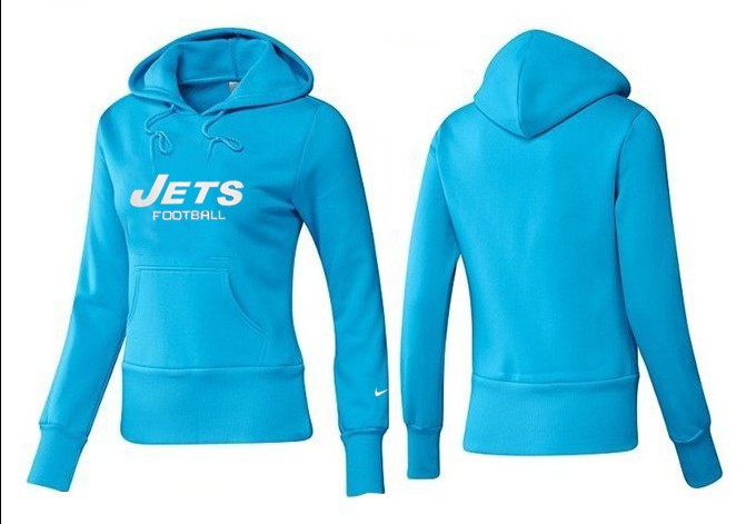 Nike New York Jets L.Blue Hoodie Women