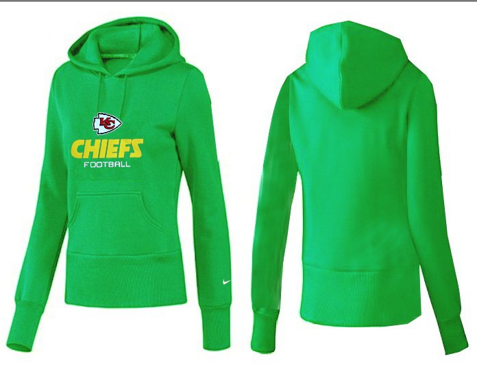 Nike Kansas City Chiefs Women Green Color Hoodie