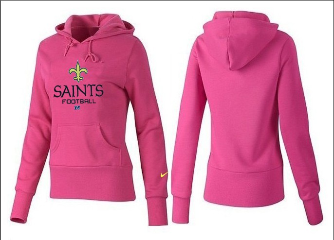 Nike New Orleans Saints Pink Hoodie Women