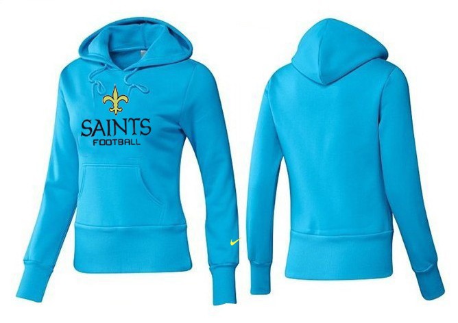 Nike New Orleans Saints Women L.Blue Color Hoodie