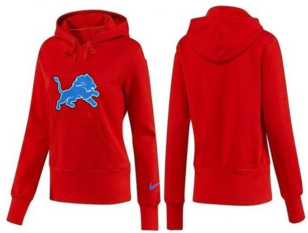 Nike Detroit Lions Red Women Hoodie