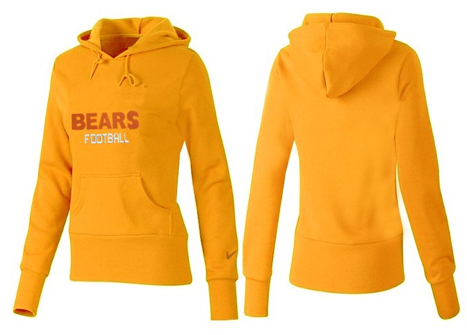 Nike Chicago Bears Yellow Hoodie FOR Women