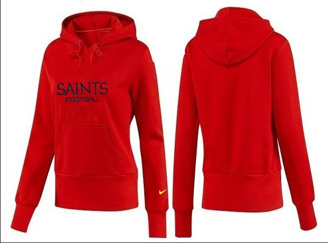 Nike New Orleans Saints Red Color Women Hoodie