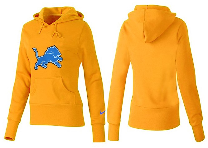 Nike Detroit Lions Yellow Women Hoodie