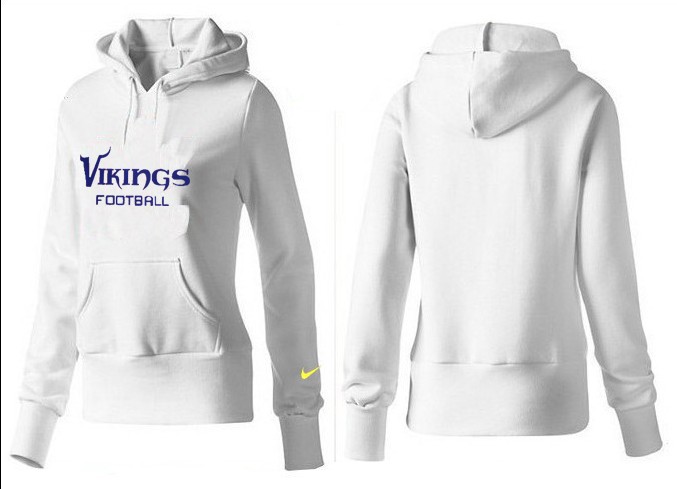 Nike Minnesota Vikings White Hoodie Women