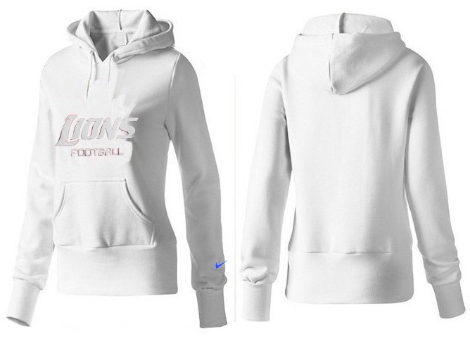 Nike Detroit Lions White Hoodie Women