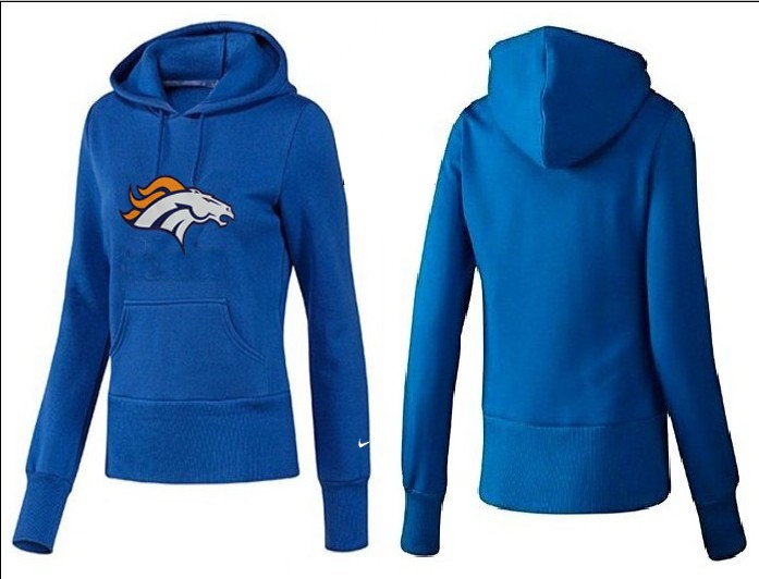 Nike Denver Broncos Home Blue Women Hoodie