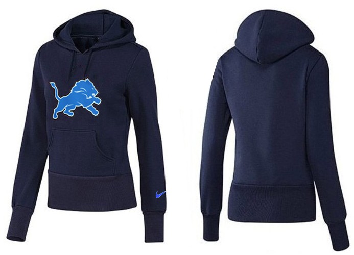 Nike Detroit Lions Dark Blue Women Hoodie