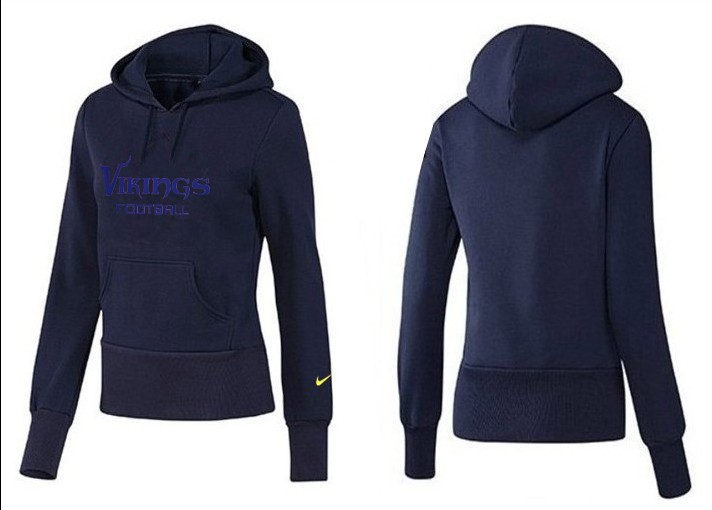 Nike Minnesota Vikings D.Blue Hoodie Women