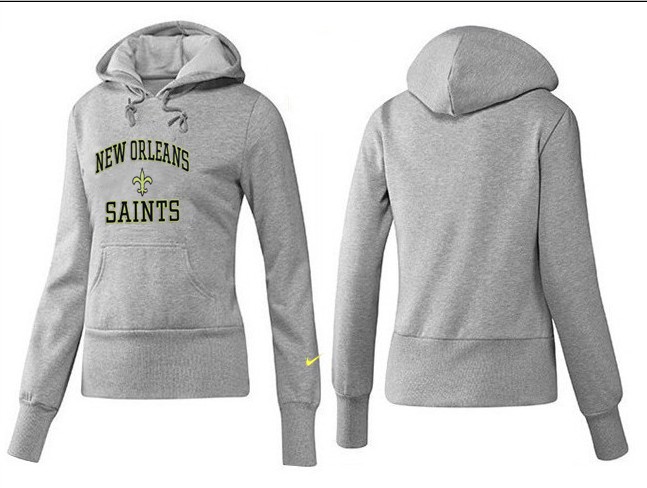 Nike New Orleans Saints Grey Color Women Hoodie