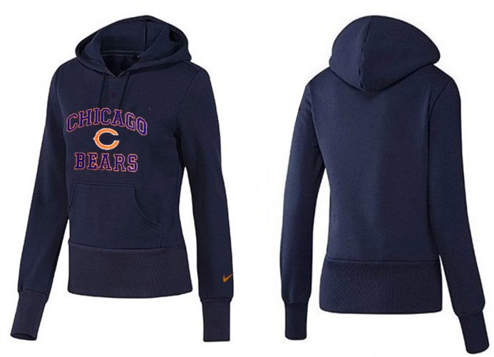 Nike Chicago Bears Women D.Blue Color Hoodie