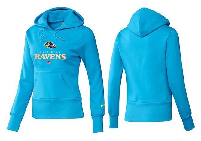 Nike Baltimore Ravens L.Blue Color Hoodie Women