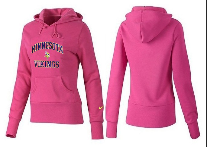 Nike Minnesota Vikings Pink Color Women Hoodie