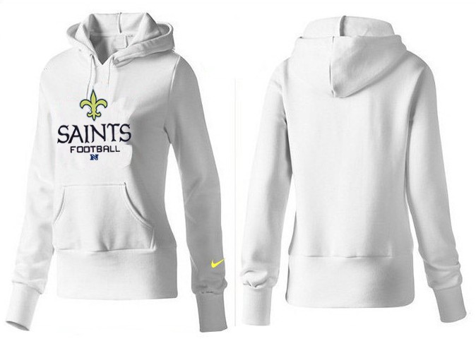 Nike New Orleans Saints Women White Color Hoodie