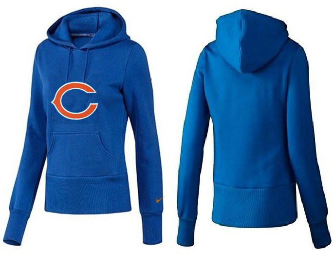 Nike Chicago Bears Women Blue Hoodie