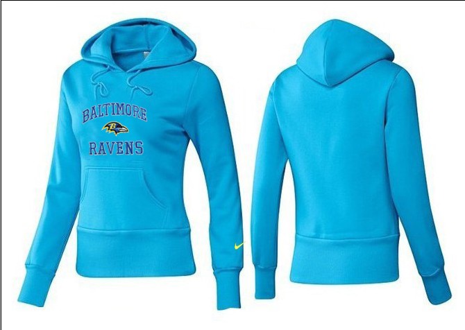 Nike Baltimore Ravens L.Blue Women Hoodie