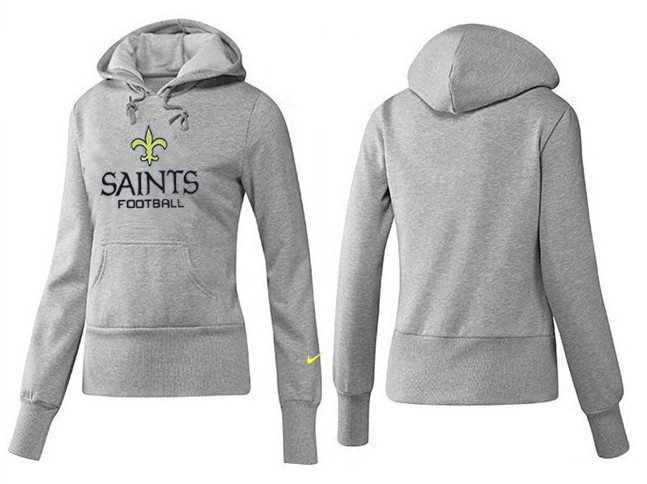 Nike New Orleans Saints Women Grey Hoodie
