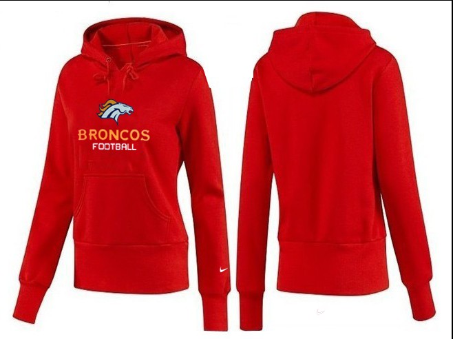 Nike Denver Broncos Home Women Red Color Hoodie