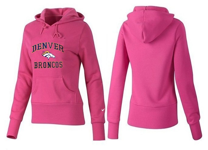 Nike Denver Broncos Home Women Pink Hoodie