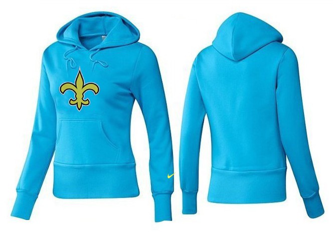 Nike New Orleans Saints Light Blue Women Hoodie