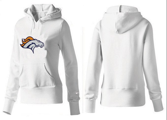 Nike Denver Broncos Home White Women Hoodie