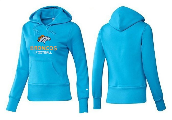 Nike Denver Broncos Home L.Blue Women Hoodie