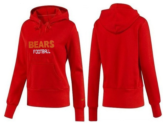 Nike Chicago Bears Red Color Hoodie Women