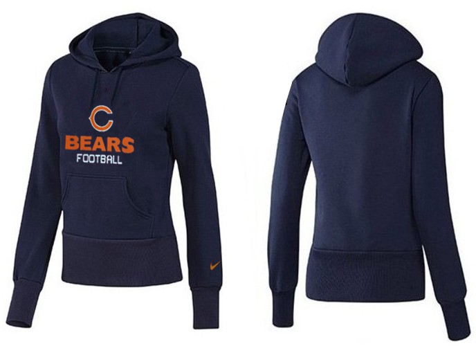 Nike Chicago Bears D.Blue Women Hoodie