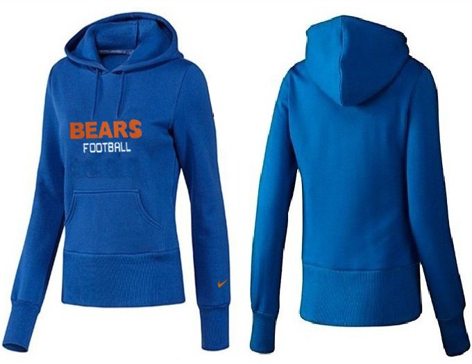 Nike Chicago Bears Blue Hoodie Women