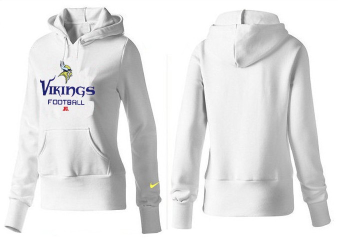 Nike Minnesota Vikings White Color Women Hoodie