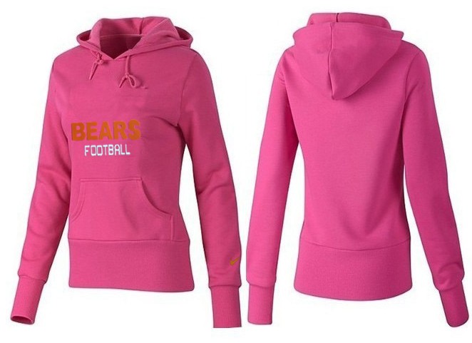 Nike Chicago Bears Pink Color Women Hoodie