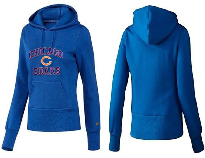 Nike Chicago Bears Women Blue Color Hoodie