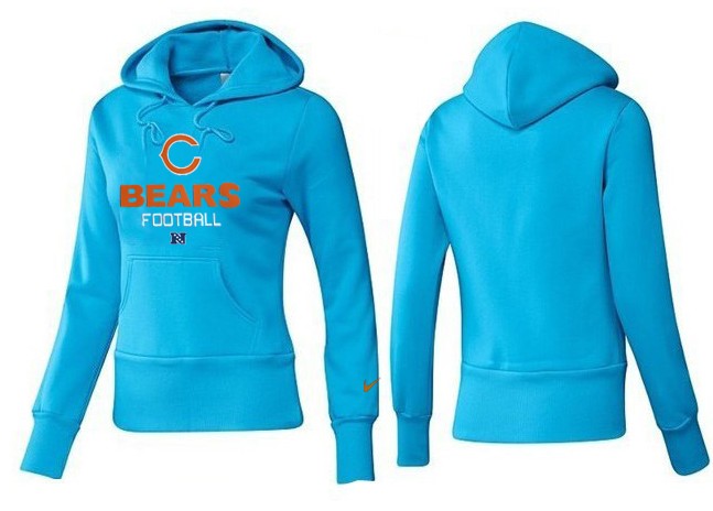 Nike Chicago Bears L.Blue Women Hoodie