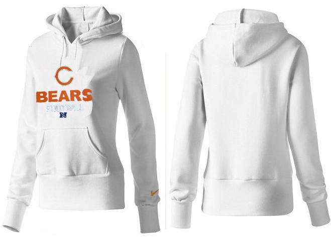 Nike Chicago Bears White Color Women Hoodie